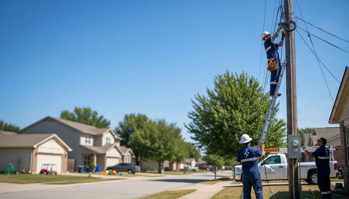 Residential electrician providing installation services in Owensville, MO